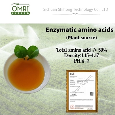Water Soluble Fertilizer Enzymatic Hydrolysis Of Amino Acid 50% Liquid Foliar 8-0-0