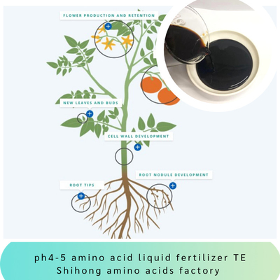 PH 4-6 Amino Acid Chelated Micronutrients Fe Zn B Mn Cu Mo Organic Liquid Fertilizer