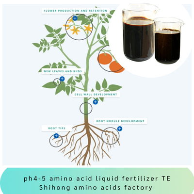 PH 4-6 Amino Acid Chelated Micronutrients Fe Zn B Mn Cu Mo Organic Liquid Fertilizer