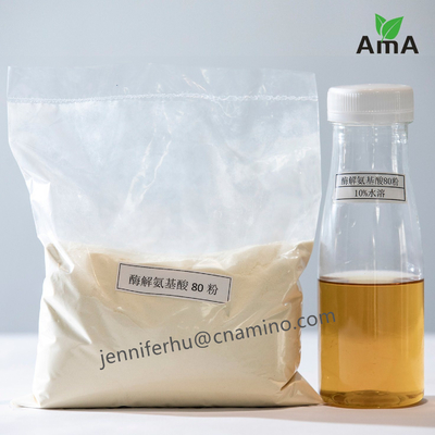 Enzymatic Amino Acid Powder 80% 16-0-0 Organic Fertilizer for Crop Nutrition