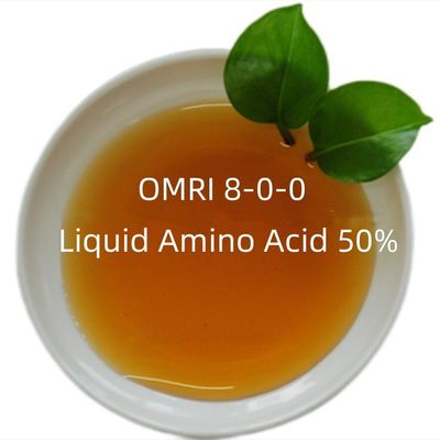 Liquid Amino Acid 50% Purity Protein Hydrolysate with High Bioavailability and 7.5% Organic Nitrogen for Industrial and Agricultural Use